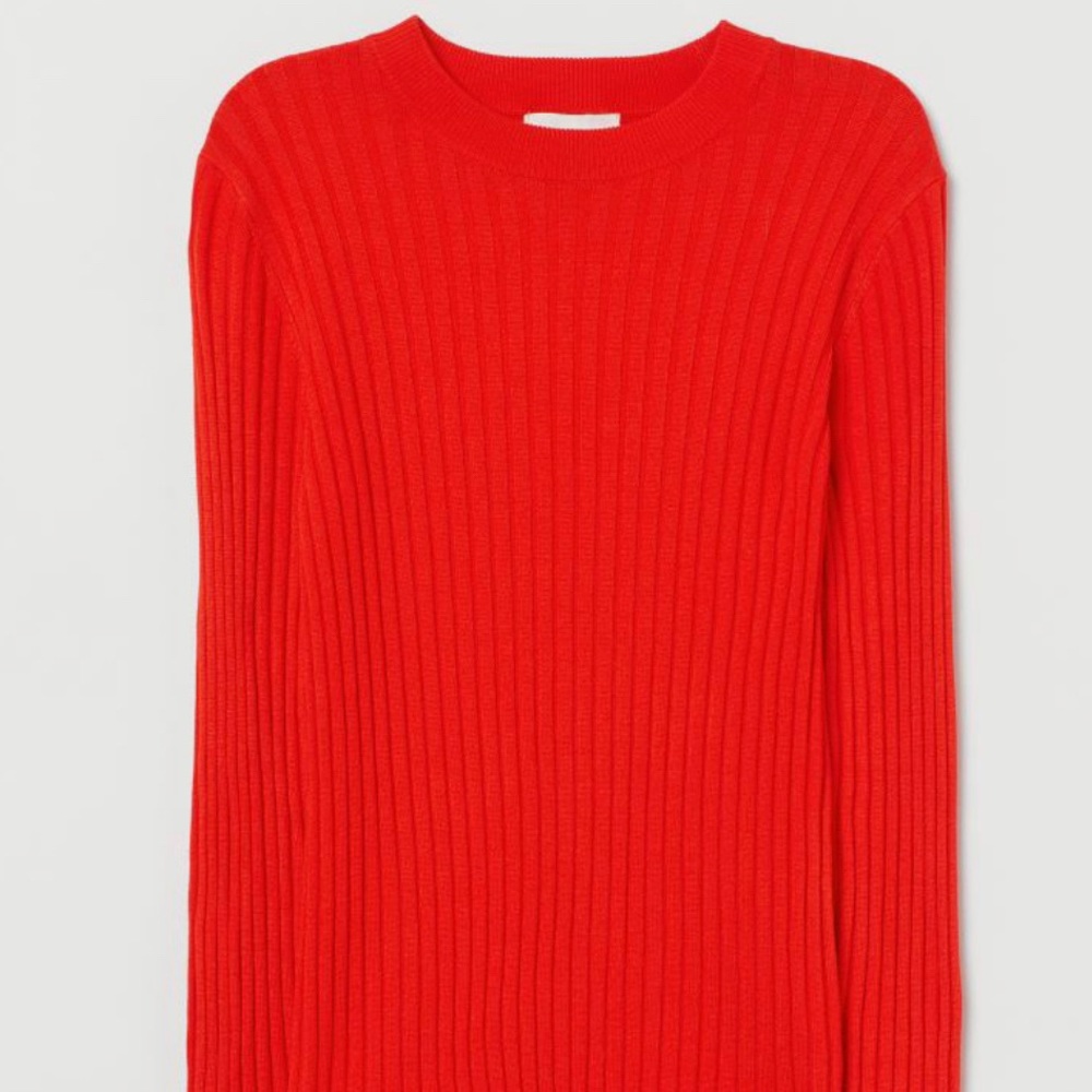 H&M Ribbed Top Size Large